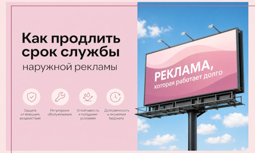 Как продлить срок службы наружной рекламы в  Апшеронске