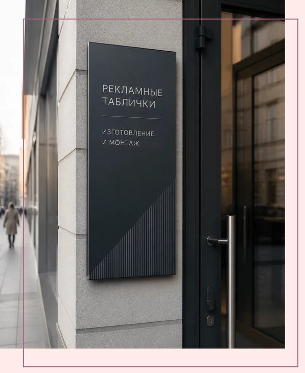 Рекламные таблички в Апшеронске по цене от 4612 р. | Аванза-Пшр