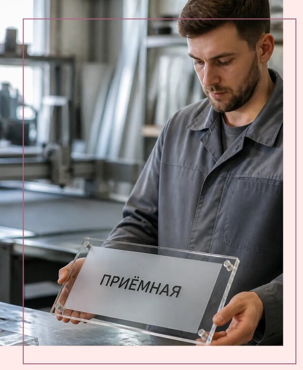 Таблички из оргстекла на заказ в Апшеронске от 3997 р. | Аванза-Пшр